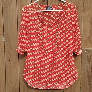 Red Sunflower blouse